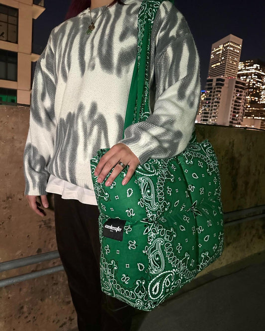 Jade Paisley Tote