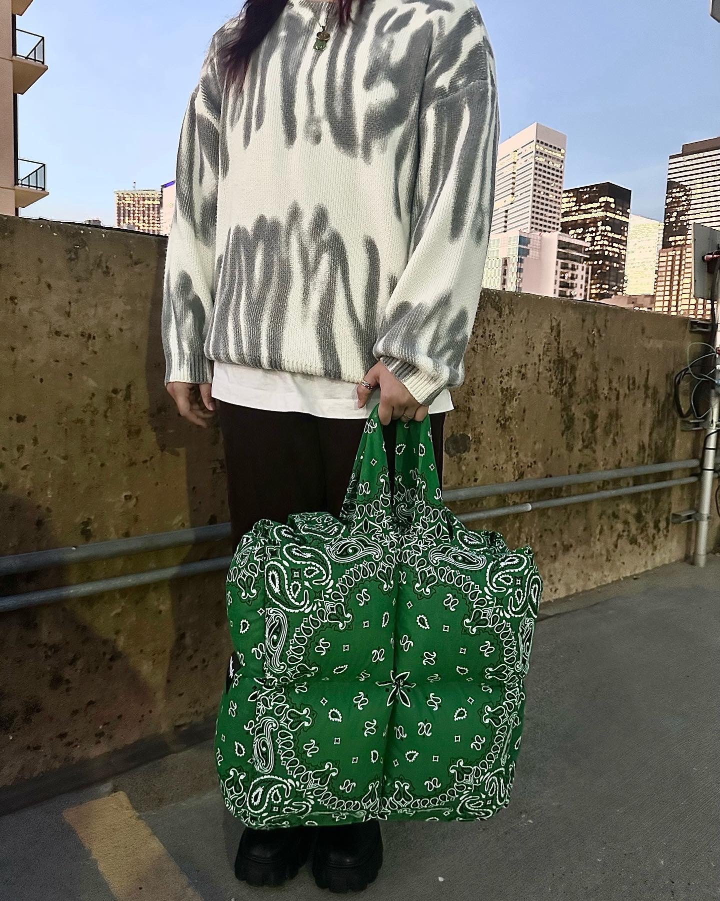 Jade Paisley Tote